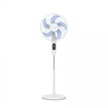 Podlahový ventilátor Rowenta Turbo Silence VU5450F0, 32 W, výška 1470 mm, biela