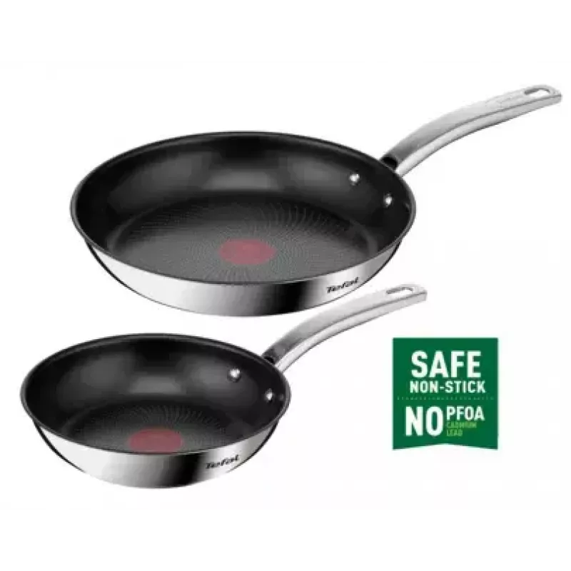 Sada panvíc Tefal Intuition B817S255 — panvice z nehrdzavejúcej ocele 20 cm a 26 cm