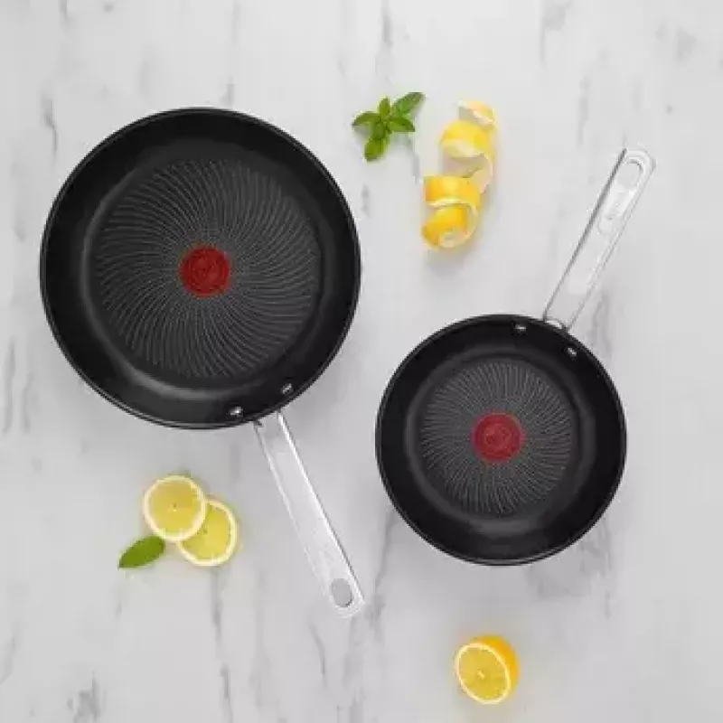 Sada panvíc Tefal Intuition B817S255 — panvice z nehrdzavejúcej ocele 20 cm a 26 cm