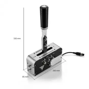 Ručná brzda Thrustmaster 4060306 USB čierna strieborná pre PC PS4 PS5 Xbox