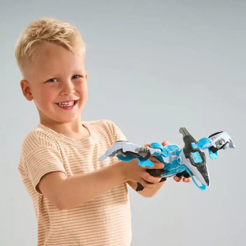 Transformovateľná hračka VTech Switch & Go Dinos Fire Pterotactyl — VTech model 80-572804, elektronický transformovateľný dinosaurus/vozidlo