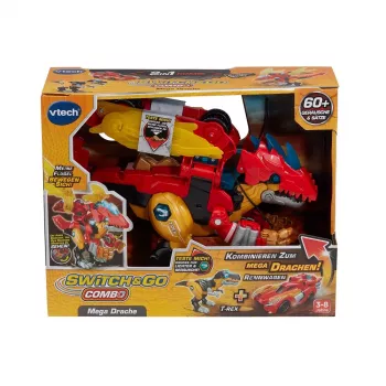 Hracia figúrka VTech Switch & Go Combo Mega Dragon — transformovateľná sada vozidlo-drak