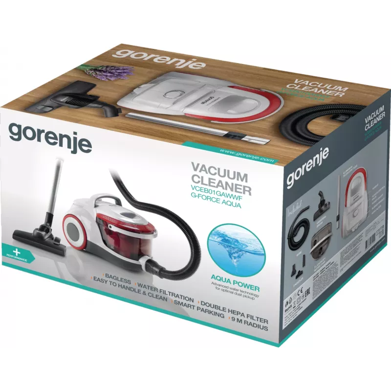 Gorenje VCEB01GAWWF 3 L podlahový vysávač suchý bezvreckový