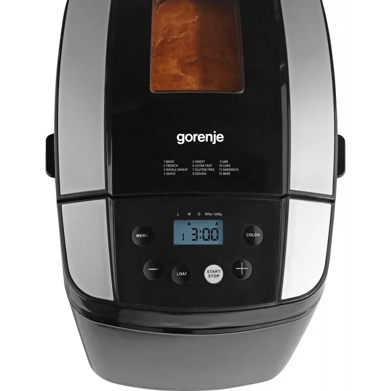 Gorenje BM1210BK domáci pekár na chlieb 800 W čierna, sivá