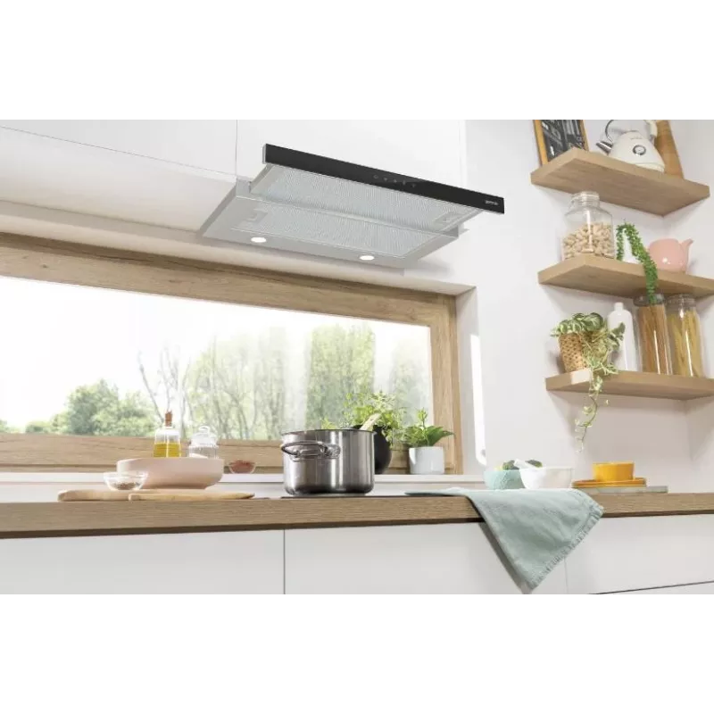 Gorenje TH64E3SGB digestor polovstavaný (výsuvný) nerez 350 m³/h