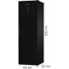 Gorenje G600 mraznička FN619EABK6 H247B, 280 l, 12,6 kg/24h, SN-N, systém No Frost, E, čierna