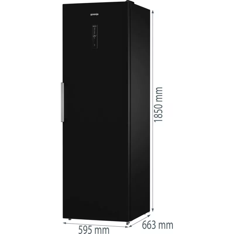 Gorenje G600 mraznička FN619EABK6 H247B, 280 l, 12,6 kg/24h, SN-N, systém No Frost, E, čierna