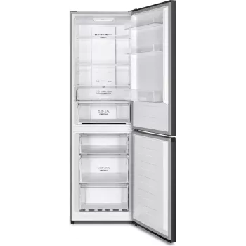 Gorenje chladnička s mrazničkou NRK619CABXL4, 304 l, 6 kg/24h, trieda C, priehradka čerstvosti, čierna