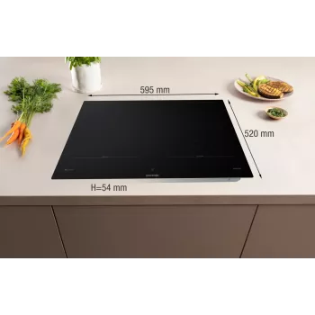Gorenje indukčná varná doska GI6443BSCWF, čierna, vstavaná, 60 cm, zónová indukčná varná doska, sklokeramika, 4 zóny