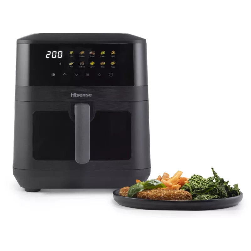 Hisense HAF2100DCD samostatná 7,7 l 2100 W fritéza s horúcim vzduchom čierna