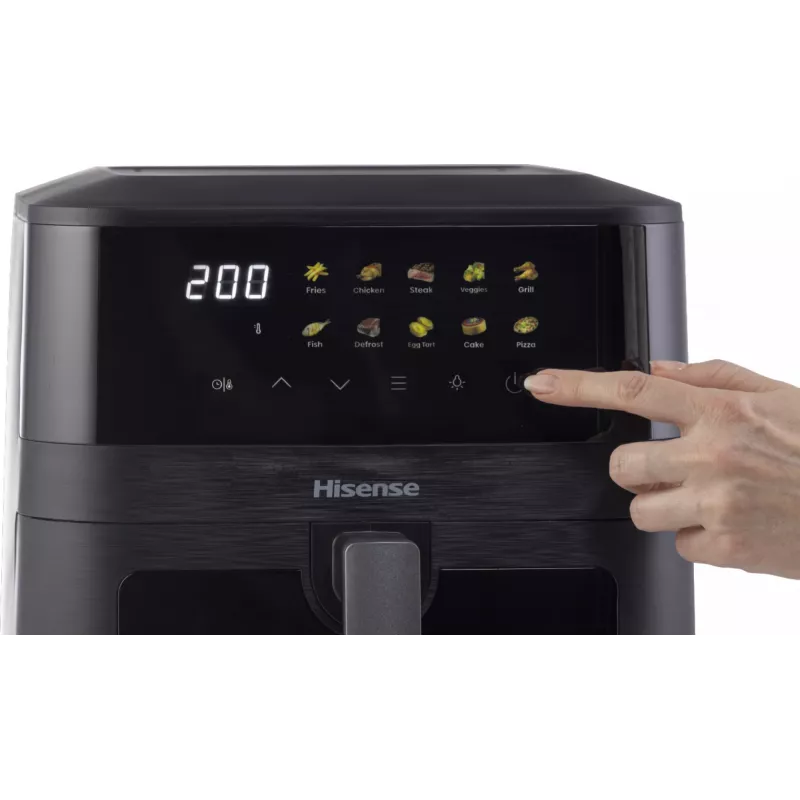 Hisense HAF2100DCD samostatná 7,7 l 2100 W fritéza s horúcim vzduchom čierna