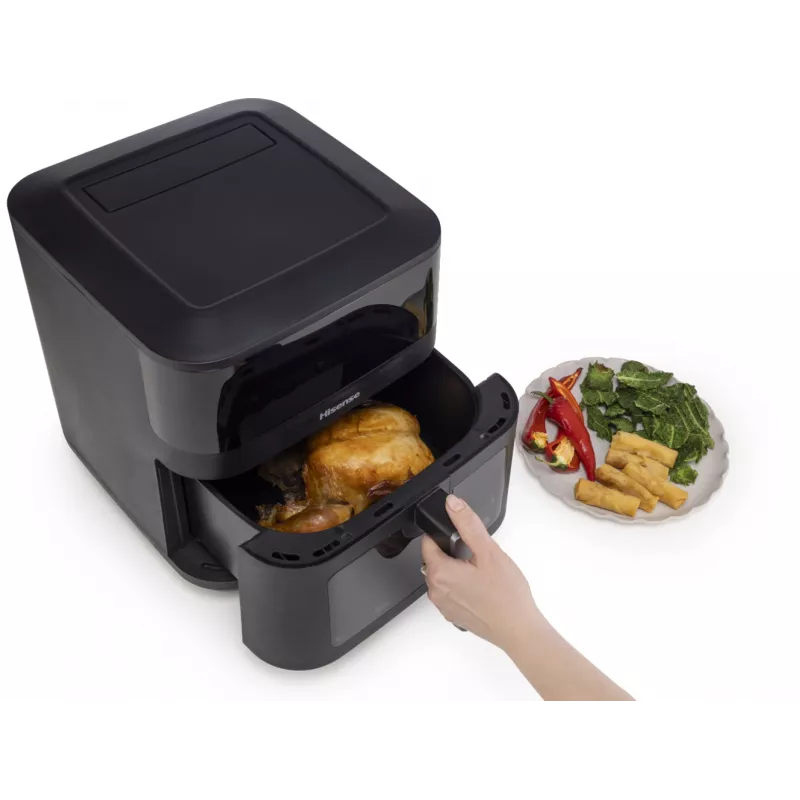 Hisense HAF2100DCD samostatná 7,7 l 2100 W fritéza s horúcim vzduchom čierna