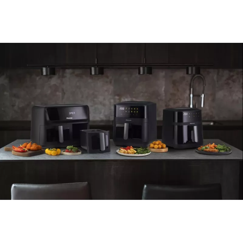 Hisense HAF2100DCD samostatná 7,7 l 2100 W fritéza s horúcim vzduchom čierna