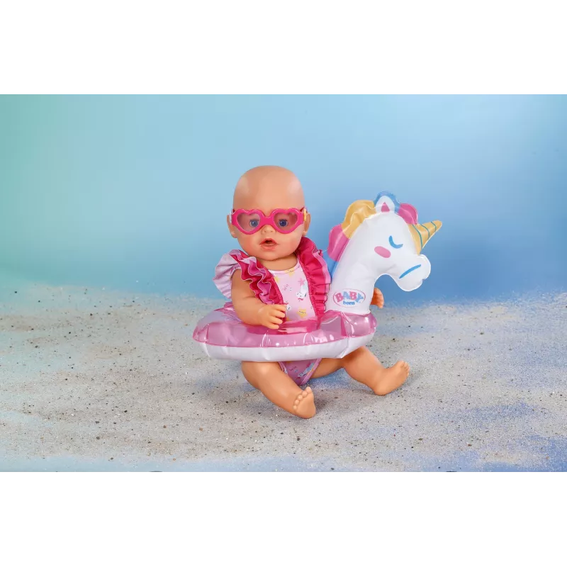 BABY born Bade-Set Einhorn 43 cm, kúpacie oblečenie pre bábiky, 3 roky