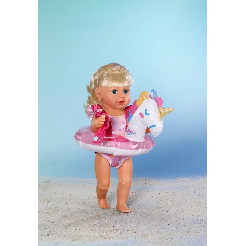 BABY born Bade-Set Einhorn 43 cm, kúpacie oblečenie pre bábiky, 3 roky