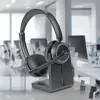 Lindy L118 bezdrôtový headset s potlačením hluku a nabíjacia stanica