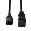 Lindy 2m predlžovací napájací kábel C14 na C19, čierny, 2 m, IEC C14, IEC C19, 250 V