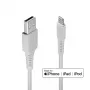 Lindy 2m kábel USB na Lightning, biely, 2 m, Lightning, USB A, biely, rovný, rovný