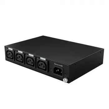 Lindy 32622 jednotka rozvodu napájania (PDU) 4 AC výstupy 1U čierna