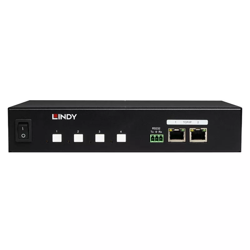 Lindy 32622 jednotka rozvodu napájania (PDU) 4 AC výstupy 1U čierna