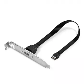 Lindy Single Port USB 3.1 Gen 2 Type C zadná záslepka, 0,45 m, USB A, konektor samec, konektor samec, 0 - 65 °C, 0 - 70 °C
