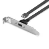 Lindy Single Port USB 3.1 Gen 2 Type C zadná záslepka, 0,45 m, USB A, konektor samec, konektor samec, 0 - 65 °C, 0 - 70 °C