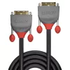 Lindy 0,5 m DVI-D Dual Link kábel, Anthra Line, 0,5 m, DVI-D, DVI-D, konektor samec, konektor samec, sivá