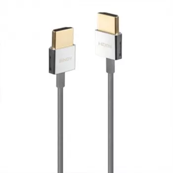 Lindy Ultra High Speed HDMI tenký kábel, 0,5 m, 0,5 m, HDMI typ A (štandard), HDMI typ A (štandard), 48 Gbit/s, biela