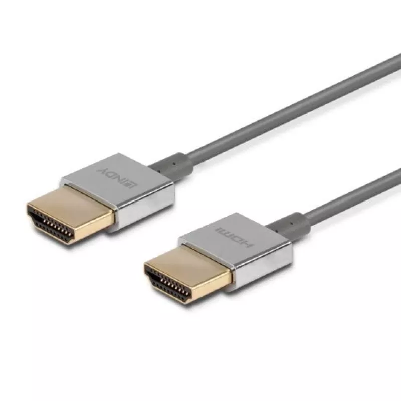 Lindy Ultra High Speed HDMI tenký kábel, 0,5 m, 0,5 m, HDMI typ A (štandard), HDMI typ A (štandard), 48 Gbit/s, biela