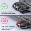 Lindy 0,5 m 4K60Hz HDMI kábel, Flexibilný, 0,5 m, HDMI typ A (Standard), HDMI typ A (Standard), 18 Gbit/s, čierny