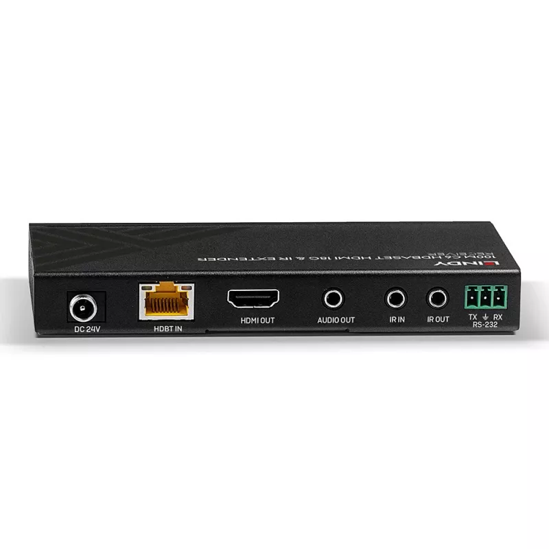 Lindy 100m Cat.6 HDMI 4K60, IR a RS-232 HDBaseT extender, prijímač