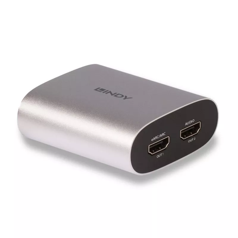 Lindy 4K60 HDMI eARC extraktor, Micro-USB B, 65 mm, 70 mm, 27 mm, 83 g, 0 - 40 °C