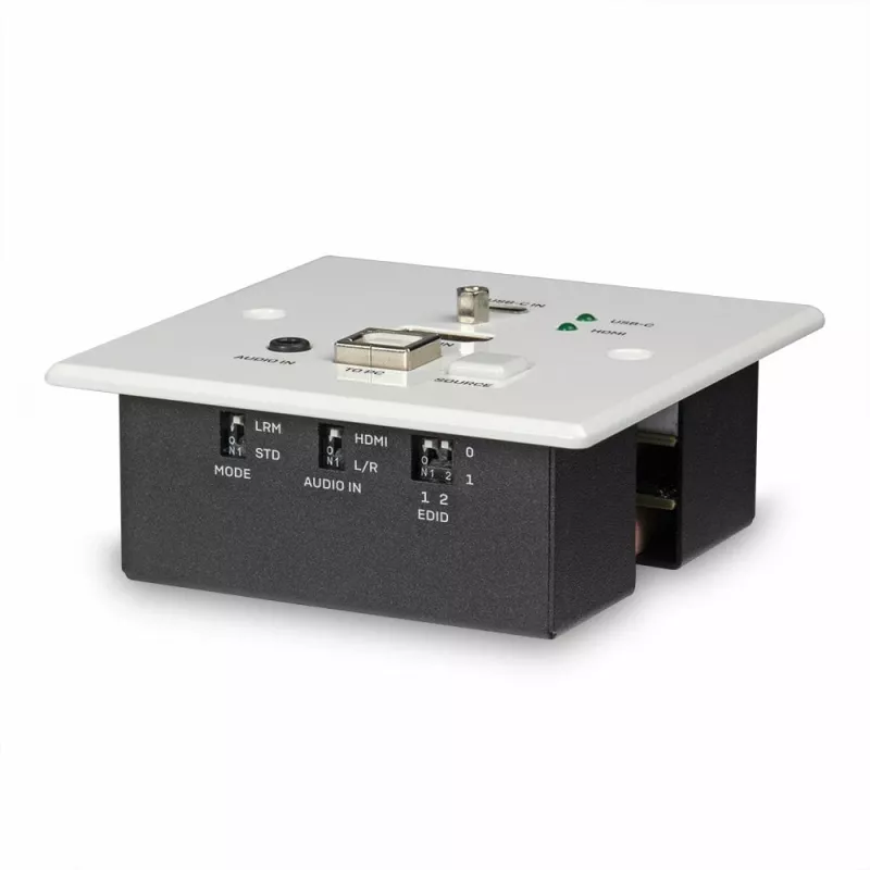 Lindy 150m Cat.6 HDMI 4K60 a Type C HDBaseT UK nástenná zásuvka KVM extender, vysielač
