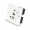 Lindy 150m Cat.6 HDMI 4K60 a Type C HDBaseT UK nástenná zásuvka KVM extender, vysielač