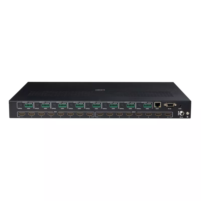 Lindy 38434 8x8 HDMI 4K60 plynulá Multi-View matica so škálovaním videosteny