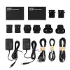 Lindy HDMI, KVM a IR over IP extender, vysielač a prijímač, káblový, 150 m, Cat5e, Cat6, čierna, kov