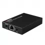 Lindy HDMI, KVM a IR over IP extender, prijímač, vysielač a prijímač, káblový, 150 m, Cat5e, Cat6, čierna, kov