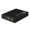 Lindy HDMI, KVM a IR over IP extender, prijímač, vysielač a prijímač, káblový, 150 m, Cat5e, Cat6, čierna, kov