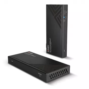 Lindy 150m Cat.6 DisplayPort 1.2, USB, IR a RS-232 HDBaseT KVM extender