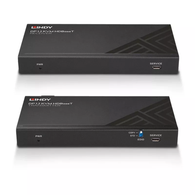 Lindy 150m Cat.6 DisplayPort 1.2, USB, IR a RS-232 HDBaseT KVM extender