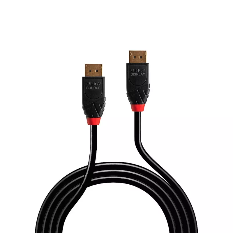 Lindy 5m aktívny kábel DisplayPort 1.4, 5 m, DisplayPort, DisplayPort, konektor samec, konektor samec, 7680 x 4320 pixelov