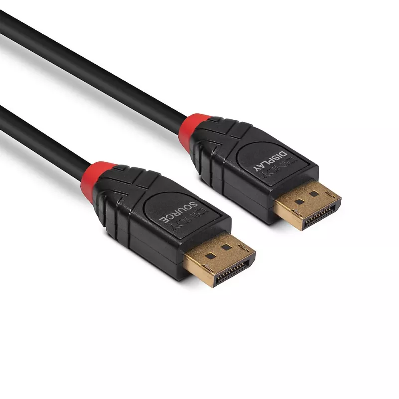 Lindy 5m aktívny kábel DisplayPort 1.4, 5 m, DisplayPort, DisplayPort, konektor samec, konektor samec, 7680 x 4320 pixelov