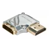 Lindy CROMO HDMI konektor samec na HDMI konektor samica 90-stupňový uhlový adaptér - vľavo