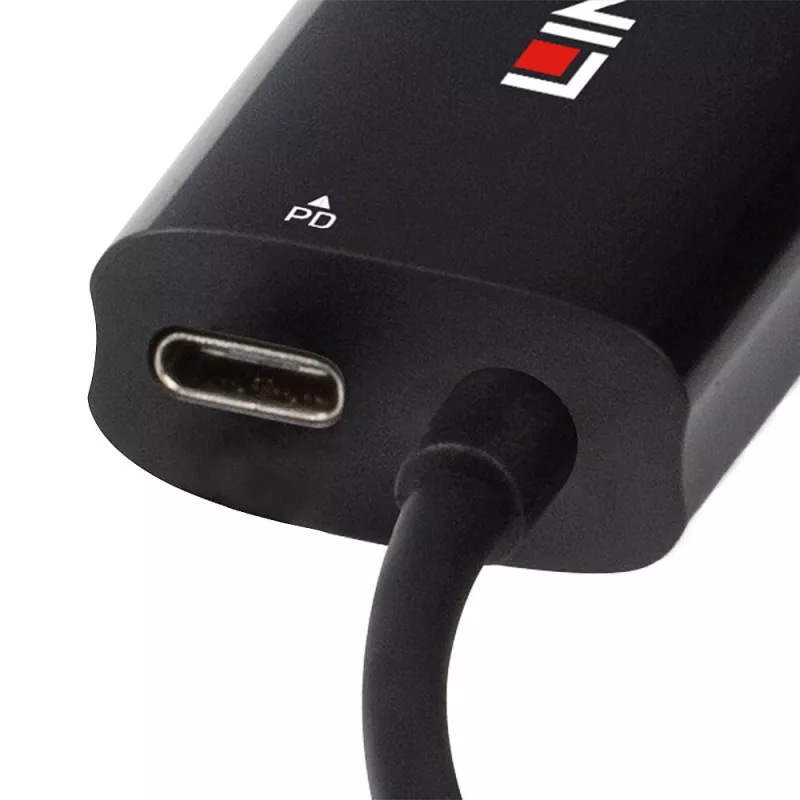 Lindy 43328 dokovacia stanica/replikátor portov pre notebook USB 3.2 Gen 1 (3.1 Gen 1) Type-C čierna