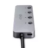 Lindy 4 port USB 3.2 typ C hub s vypínačmi
