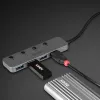 Lindy 4 port USB 3.2 typ C hub s vypínačmi