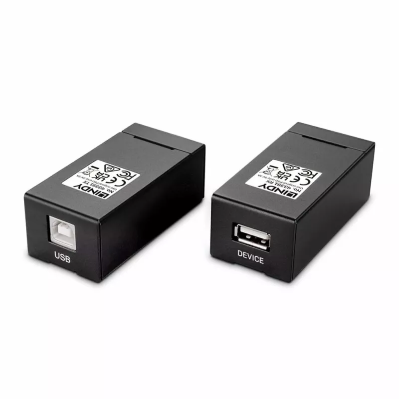 Lindy 150m USB 2.0 Cat.6 extender, 67 mm, 32 mm, 25 mm, 84 g, 84 g, 220 mm
