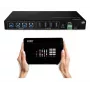 Lindy 4x4 USB 3.2 Gen 1 matrix switch, 5 Gbit/s, čierna, kov, otočný ovládač, CE, FCC, RoHS & REACH, USB Type-A, USB Type-B