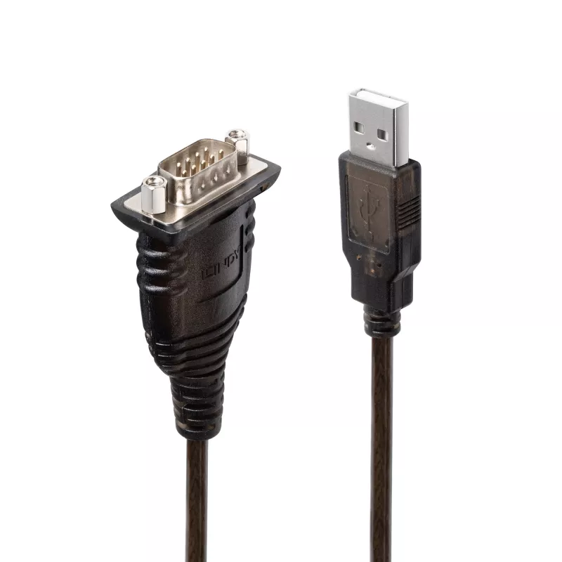 Lindy 43413 sériový kábel sivý 1,5 m USB Type-A RS-232