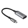 Lindy 43428 video kábel adaptér 0,15 m USB Type-C HDMI sivý